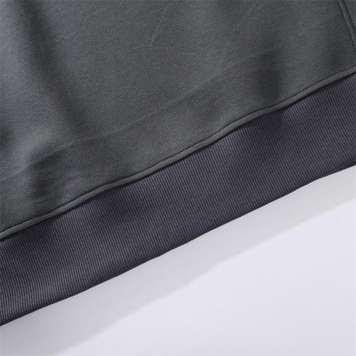 罗蒙春秋款男士卫衣立领半拉链休闲纯色百搭落肩版上衣通勤卫衣 商品图8