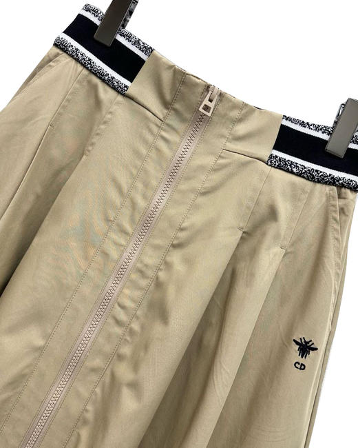 女款全棉织带拉链伞状半裙zh010 商品图2