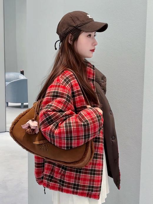 只可换码！不可退！缪缪 25FW秋冬新款 双面穿立领羽绒服外套（DQJ*MM） 商品图1