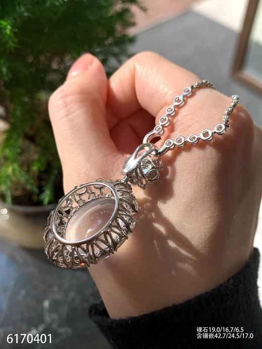 玻璃种蛋面吊坠【6170401】具体价格微信咨询 商品图5