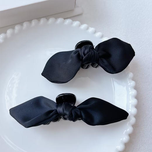 简约蝴蝶结鸭嘴夹刘海夹前额碎发夹侧边夹发卡对装抓夹ZY-纪念日百货门店同款169150670 商品图4