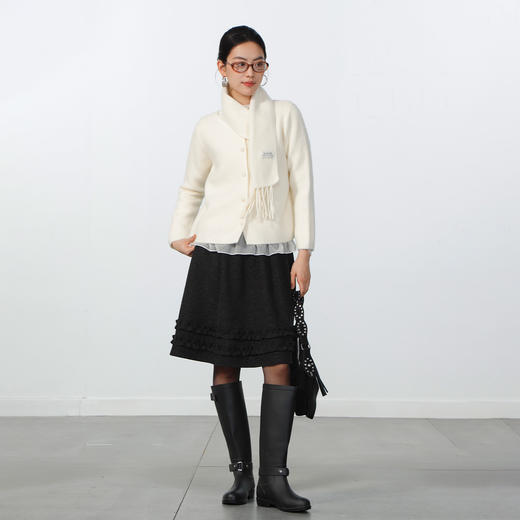 纯色极简软糯围脖毛衣-纪念日百货门店同款169096474 商品图1