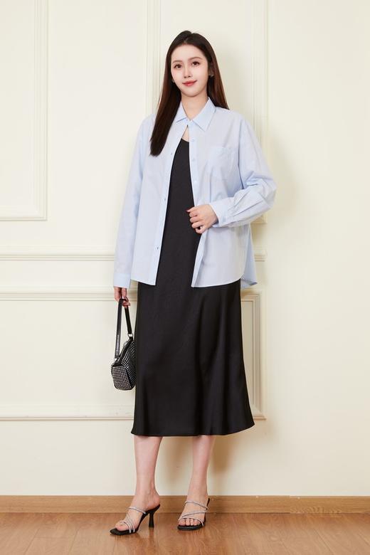 Le Malene 气质防晒衫垂坠缎面吊带裙套装 22033 商品图1