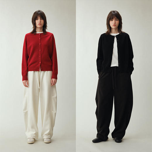 UMILAB｜新序*绵羊毛×山羊绒混纺细腻轻柔 春节焕新百搭合身开衫BM916Y 商品图4