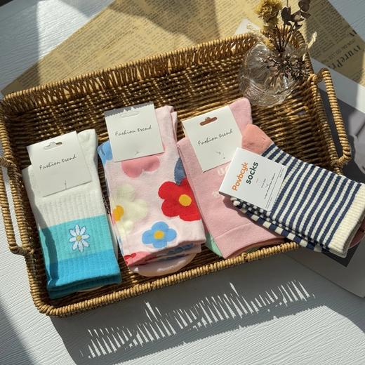 29.9元到手12双❗【西班牙LUIS VECENTE秋冬女士棉袜福袋】几百个款式随机发❗保证10双款式不重样 商品图5