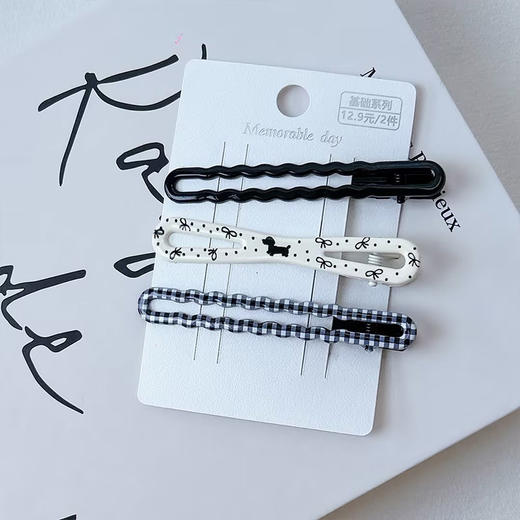 基础刘海夹 碎发夹不伤发 发夹-纪念日百货门店同款169149151 商品图1