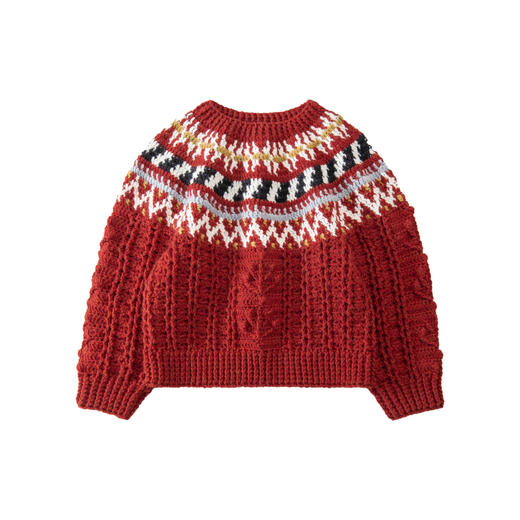 苏苏姐家缤果圆育克毛衣手工diy钩针编织衣服粗羊毛线毛线材料包 商品图4