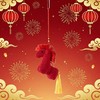 新年春节装饰挂件教室布置红果圆福中国结醒狮挂饰 商品缩略图2