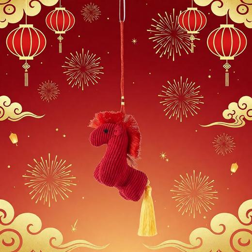 新年春节装饰挂件教室布置红果圆福中国结醒狮挂饰 商品图2