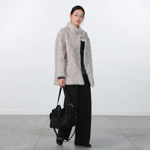 极简软糯皮毛一体外套-纪念日百货门店同款168996964 商品图3