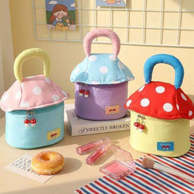 卡通萌趣小屋收纳包蘑菇手提化妆包-纪念日百货门店同款169643175