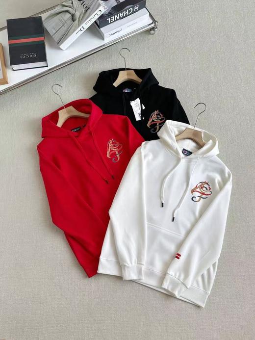 【cz1】情侣新款连帽刺绣套头卫衣！！ 商品图1