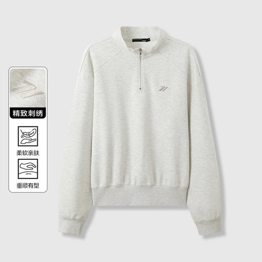 GXG男装秋季时尚潮流舒适百搭立领半拉链运动户外男式卫衣K&C 商品图8