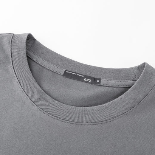 GXG男装【100%棉】26夏季时尚潮流简约圆领休闲男式短袖T恤K&C 商品图5