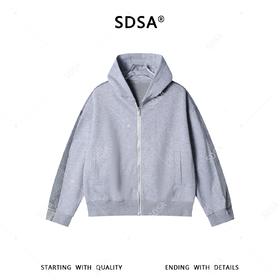 5767SDSA男士秋冬新款痞帅男装韩版时尚拼接设计拉链连帽夹克外套百搭