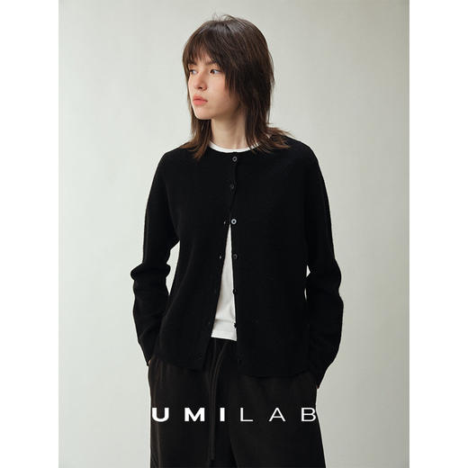 UMILAB｜新序*绵羊毛×山羊绒混纺细腻轻柔 春节焕新百搭合身开衫BM916Y 商品图1
