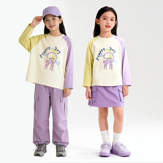 贝贝怡女童长袖T恤ZB1FS021 商品图4