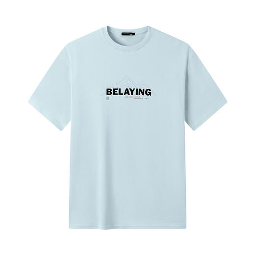 GXG男装【100%棉】26夏季时尚创意日常通勤圆领百搭男式短袖T恤K&C 商品图4