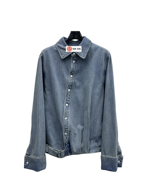 女款刺绣斜开襟牛仔外套 可配套装la014 商品图0