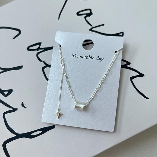 气质银色小蛮腰项链-纪念日百货门店同款 163893608 商品图3