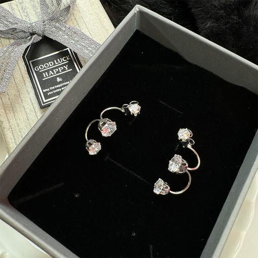 冷淡风银针耳环百搭时尚-纪念日百货门店同款 162998264 商品图0