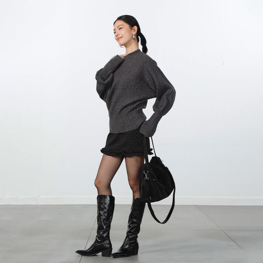 极简可拆卸麻花纹毛衣-纪念日百货门店同款168793500 商品图2