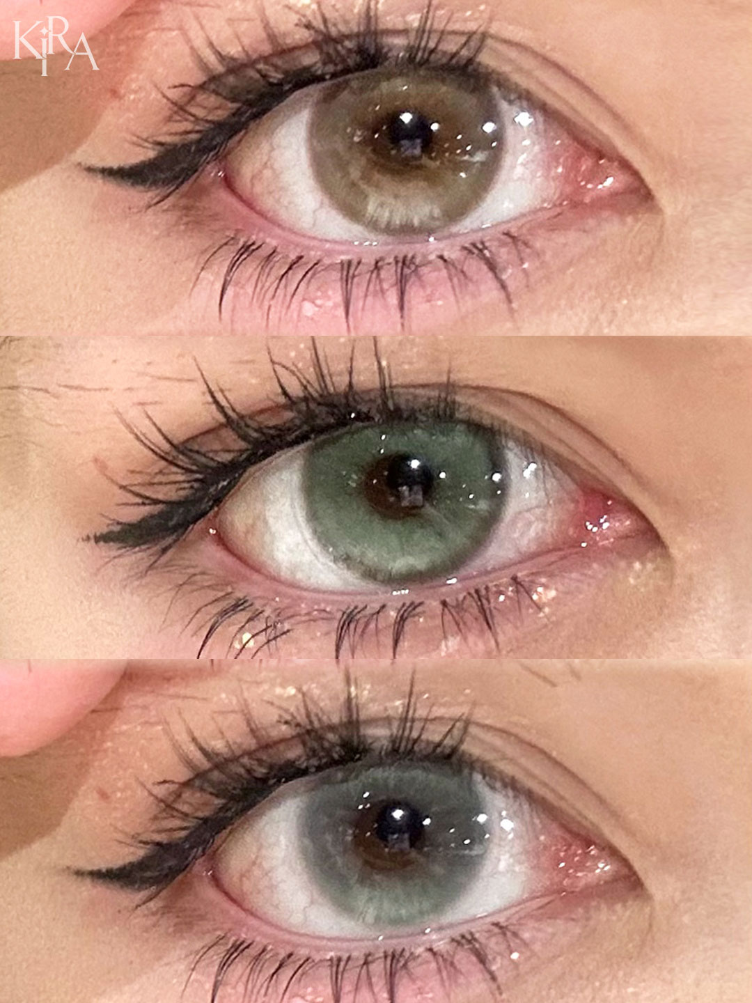 kira日抛 吉光片羽/古萃木琥珀/古萃水薄荷 14.2-14.5mm 日抛无售后！！褐蓝绿