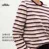 女装“兼具挺括与松弛感”全棉条纹卫T长袖T恤｜内搭不臃肿 商品缩略图1