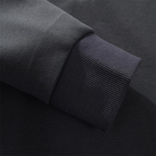 罗蒙春秋款男士卫衣立领半拉链休闲纯色百搭落肩版上衣通勤卫衣 商品图7