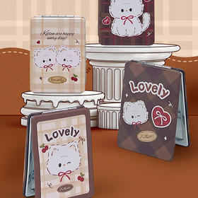 美拉德萌猫便携镜折叠化妆镜-纪念日百货门店同款169643079