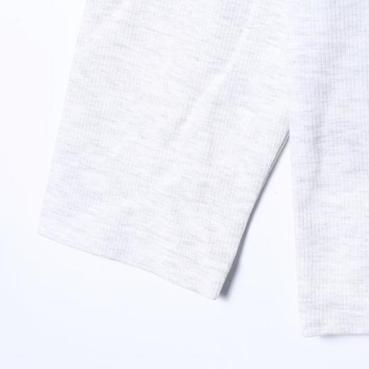 5686003SDSA男士秋冬新款痞帅男装潮牌领口拼接圆领长袖T恤肌理感百搭潮 商品图4