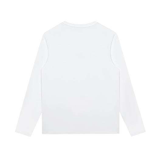 GXG男装【100%棉】25秋季卡通纹理小熊舒适亲肤圆领男式长袖T恤K&C 商品图1