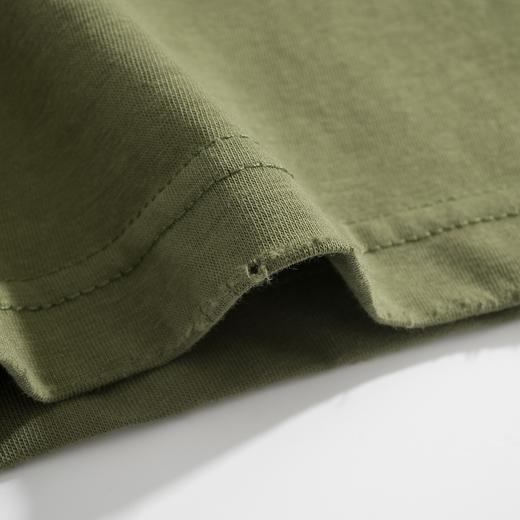 中性款做旧印花短袖T恤lv001 商品图2