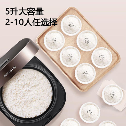 九阳电饭煲3L4L5L升家用多功能智能预约铜匠厚釜内胆电饭锅蒸饭煮饭锅 商品图2