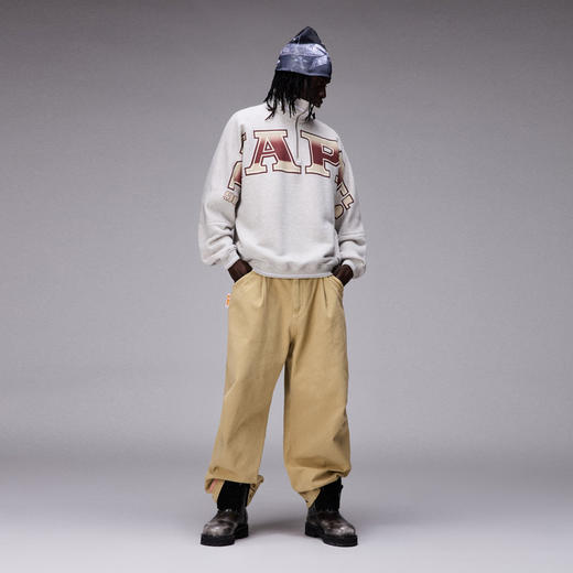 Napapijri 男士字母徽标印花混纺棉质长袖卫衣 灰色 NP0A8B384301 商品图6