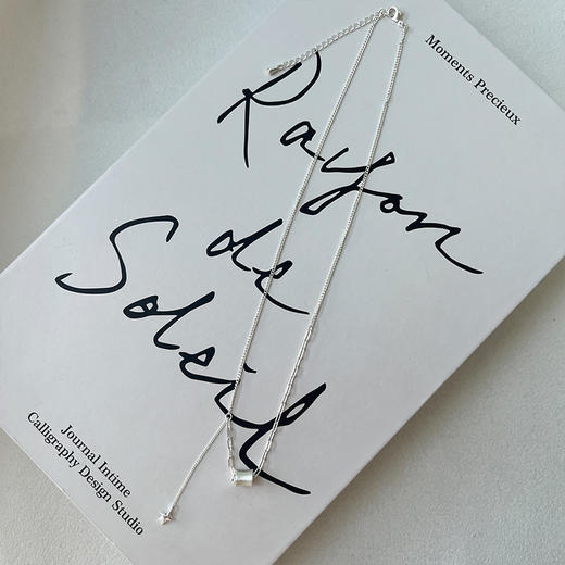 气质银色小蛮腰项链-纪念日百货门店同款 163893608 商品图4