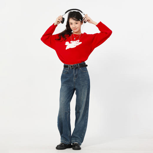 圆领基本款卷毛绒毛衣-纪念日百货门店同款169151648 商品图3