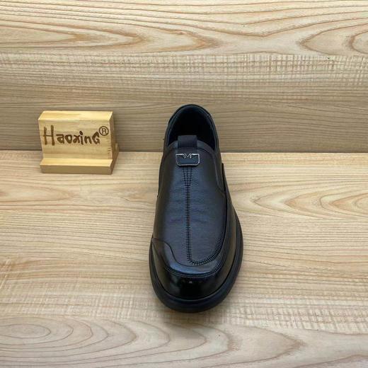 豪行2024年秋冬新品商务休闲真皮套脚简约男单鞋14351660 商品图3