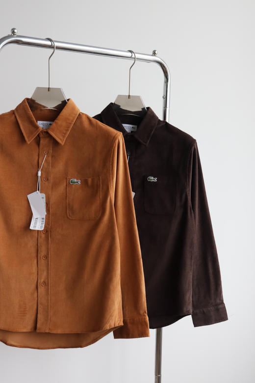 L.A.C 法渔 秋冬 百搭灯芯绒棉质纯色衬衫 CS003 商品图3