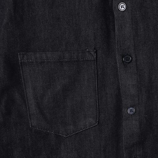 C2216SDSA男士秋冬新款痞帅男装潮牌简约时尚牛仔长袖衬衫百搭宽松衬衣 商品图3