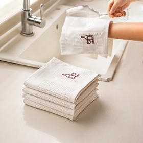 摩登主妇抹布洗碗布厨房专用不易沾油掉毛刷碗擦玻璃红酒杯清洁布