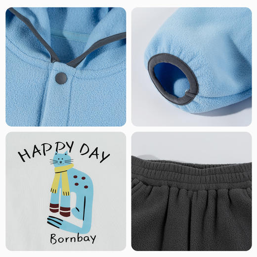 贝贝怡男女童套装3件套ZB1FT024 商品图3