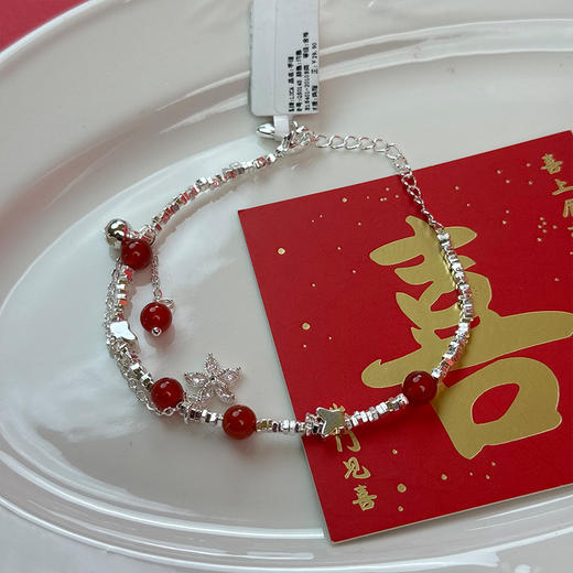 轻奢高级感红珠系列手链-纪念日百货门店同款159401050 商品图0