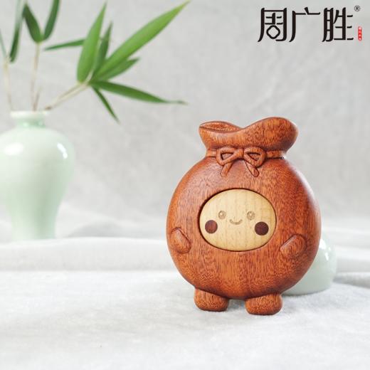 周广胜正品可爱钱多多按摩梳实木防静电顺发护发便携家用送女友 商品图2