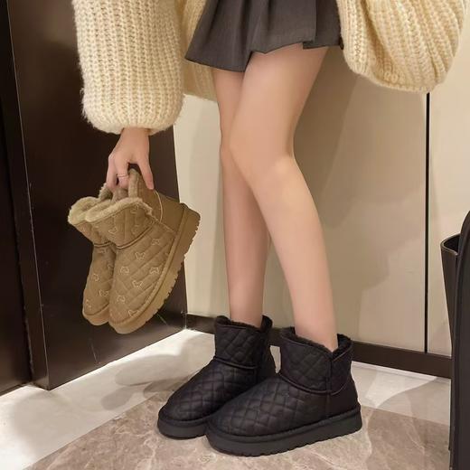 【HF】无忧购“清仓福利”冬季防水皮面棉鞋加绒加厚防水女款雪地靴3811/3823/3825/3856（截单后3-5天发货） 商品图11