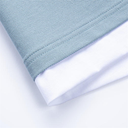 罗蒙男士春秋假两件长袖Polo衫纯色翻领百搭休闲通勤男上衣 商品图9