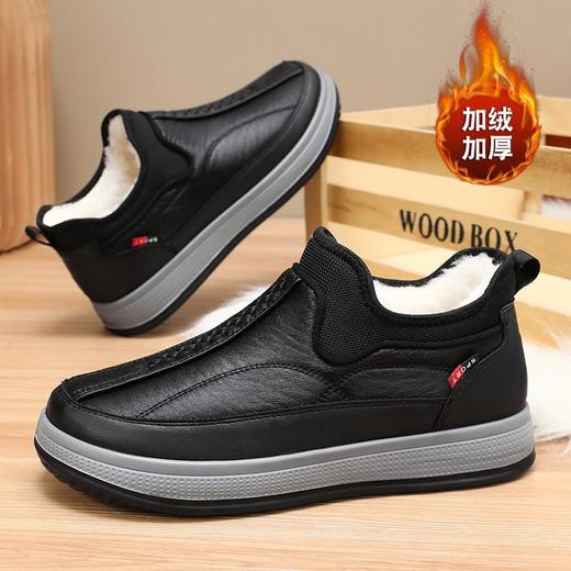 冬季老北京布鞋男棉鞋加绒加厚保暖雪地靴套脚中老年人爸爸鞋 商品图2