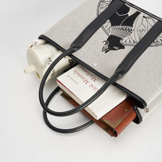 大英博物馆 盖亚·安德森猫系列 拼接 高冷猫 刺绣 手提款斜挎包 商品图3