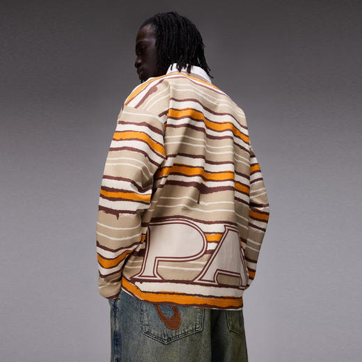 Napapijri 男士字母徽标棉质长袖polo衫 条纹 NP0A8B37SNO1 商品图5