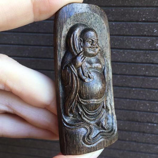 【青山特惠】沉水文莱沉香【布袋弥勒佛】随型吊坠，野生老料 12.7g c50 商品图2